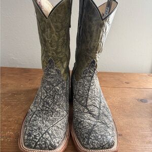 Anderson Bean Olive and Charcoal Western Boots